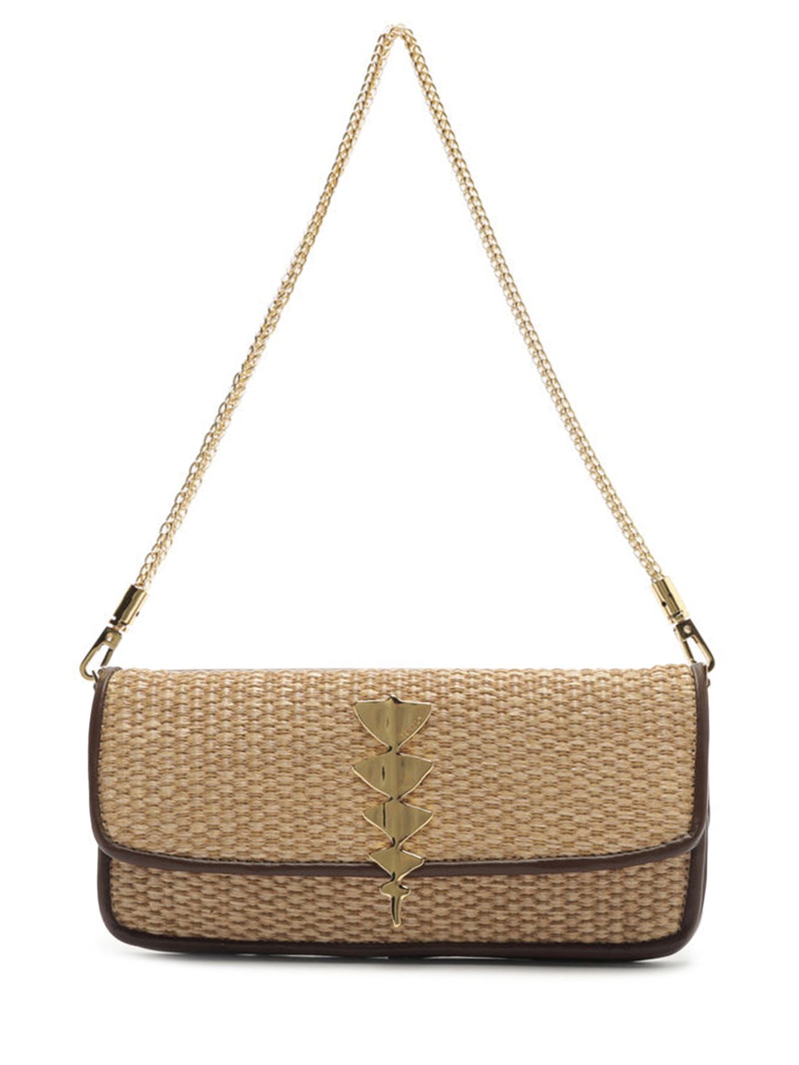 Bolsa Feminina Shoulder Palha Pequena Bege Arezzo + Lenny Niemeyer
