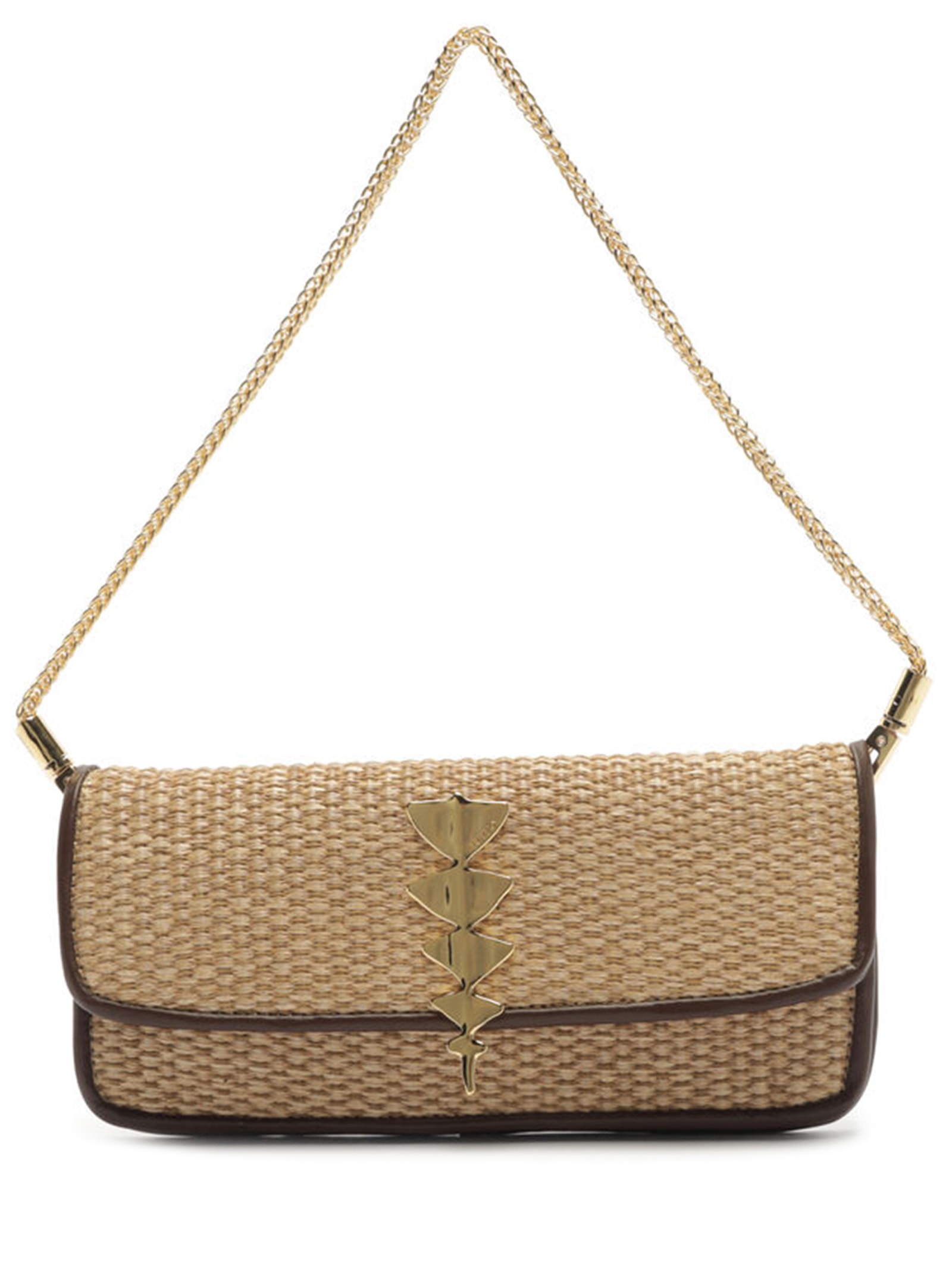 Bolsa Feminina Shoulder Palha Pequena Bege Arezzo + Lenny Niemeyer