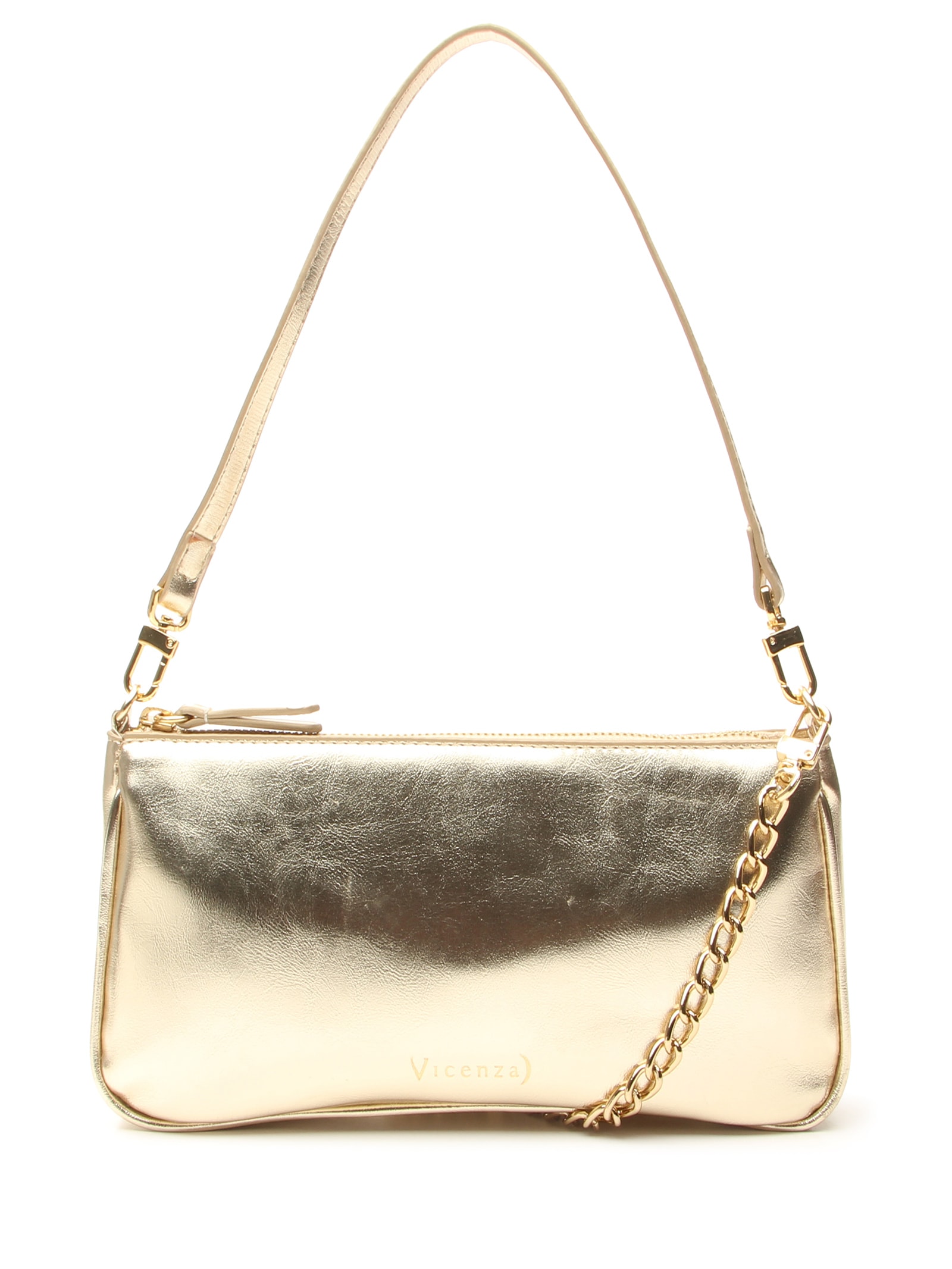 Bolsa Feminina Sintética Napa Iron Other Dourado Vicenza