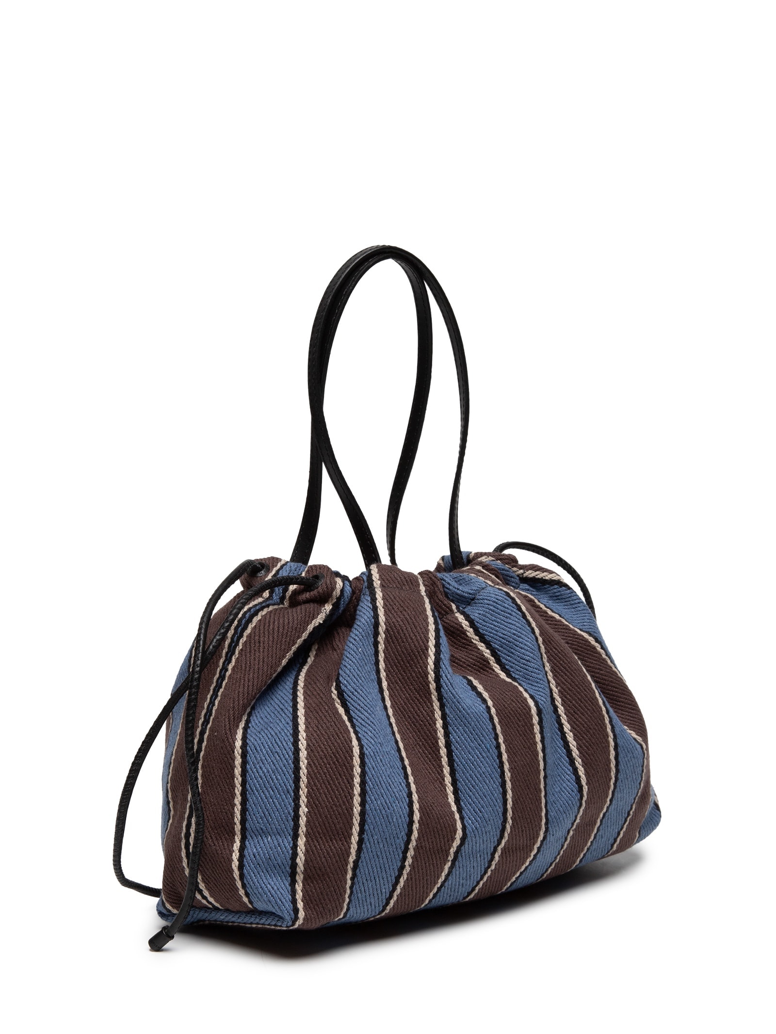 Bolsa Feminina Small Lona Listras Azul Osklen
