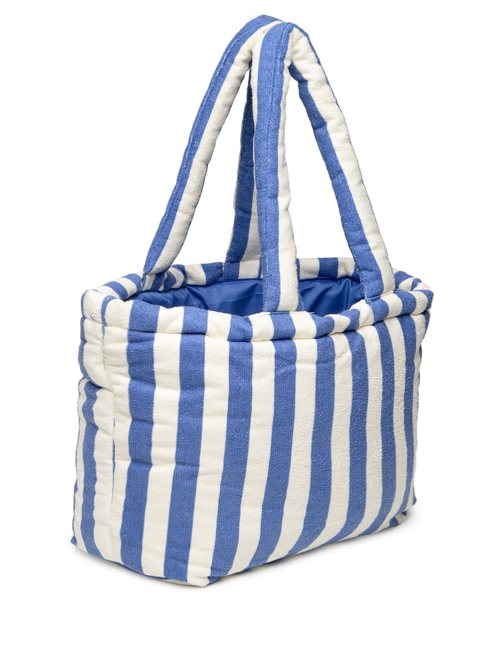 Bolsa Feminina Solzão Arara Listrado Azul Farm Etc