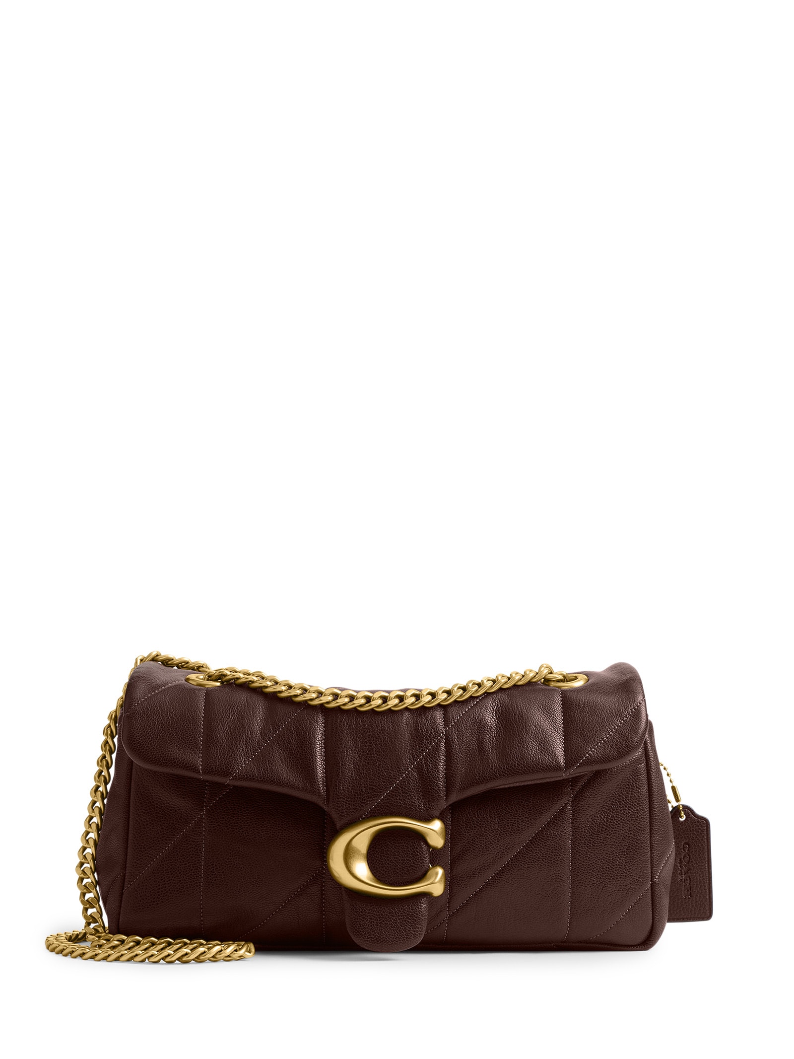 Bolsa Feminina Tabby Shoulder 26 Soft Quilted Marrom Coach