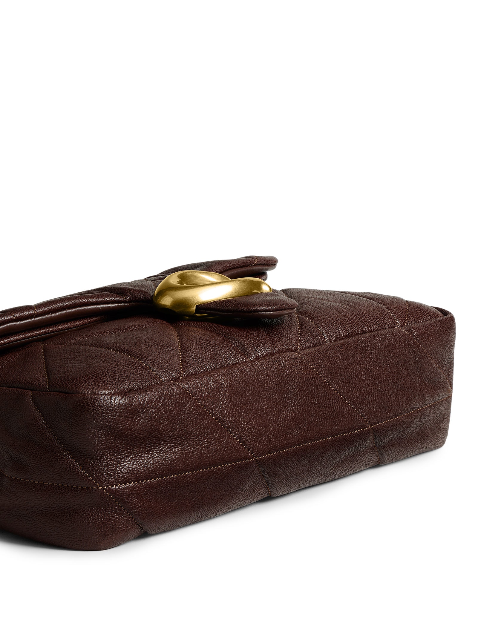 Bolsa Feminina Tabby Shoulder 26 Soft Quilted Marrom Coach
