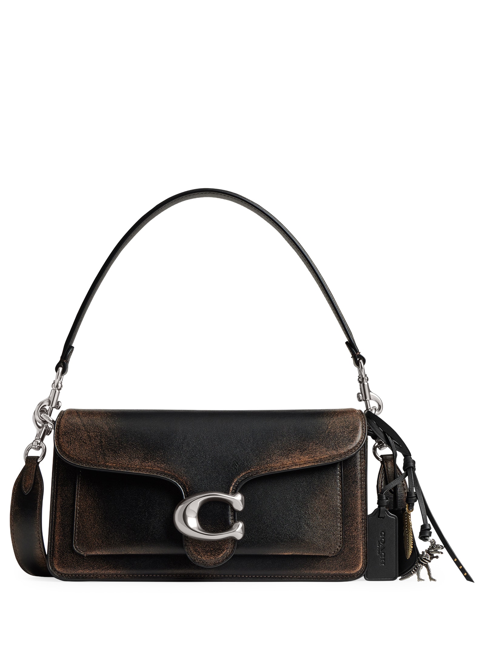 Bolsa Feminina Tabby Shoulder Loved Leather With Quilting Marrom Coach