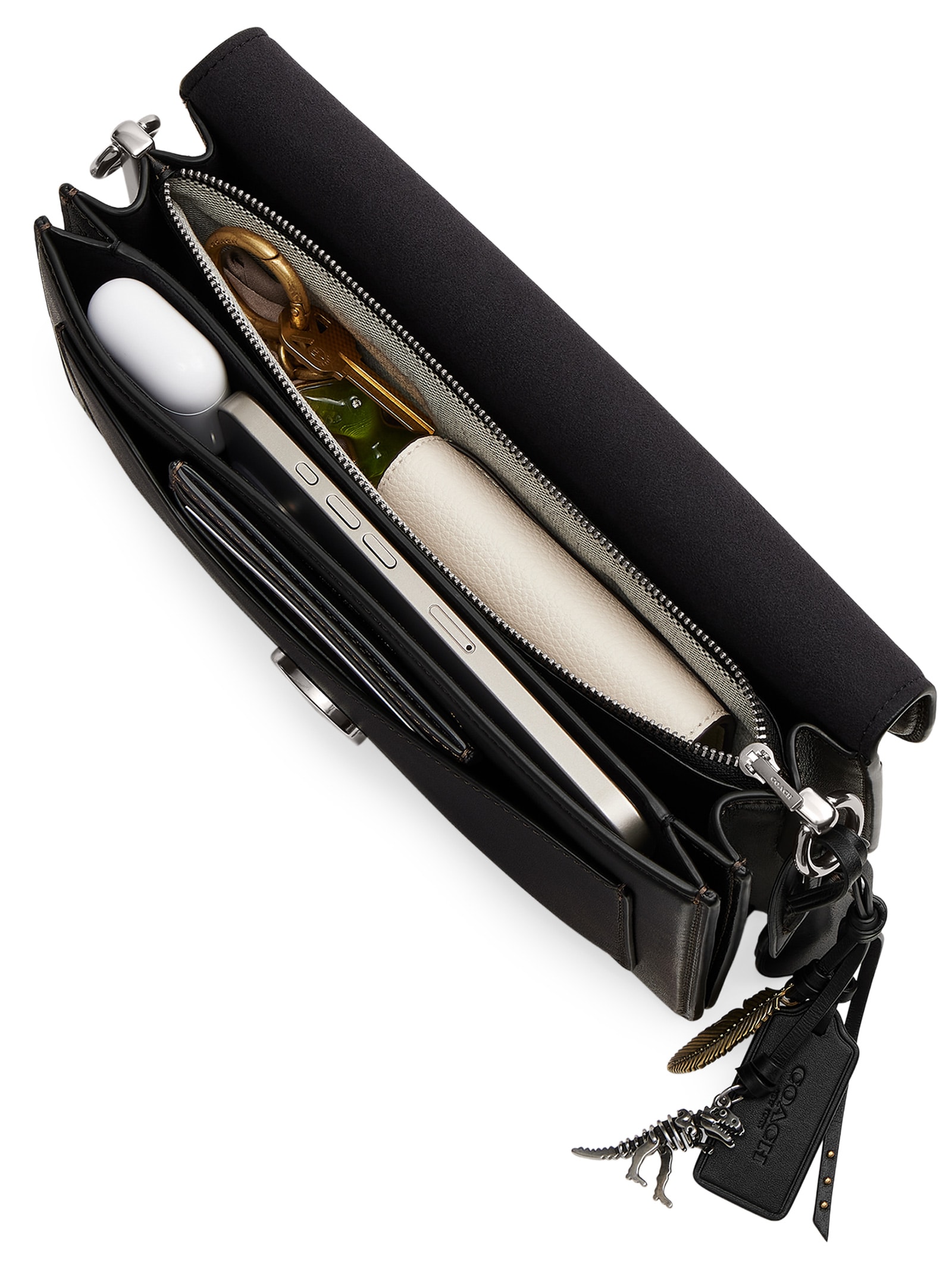 Bolsa Feminina Tabby Shoulder Loved Leather With Quilting Marrom Coach