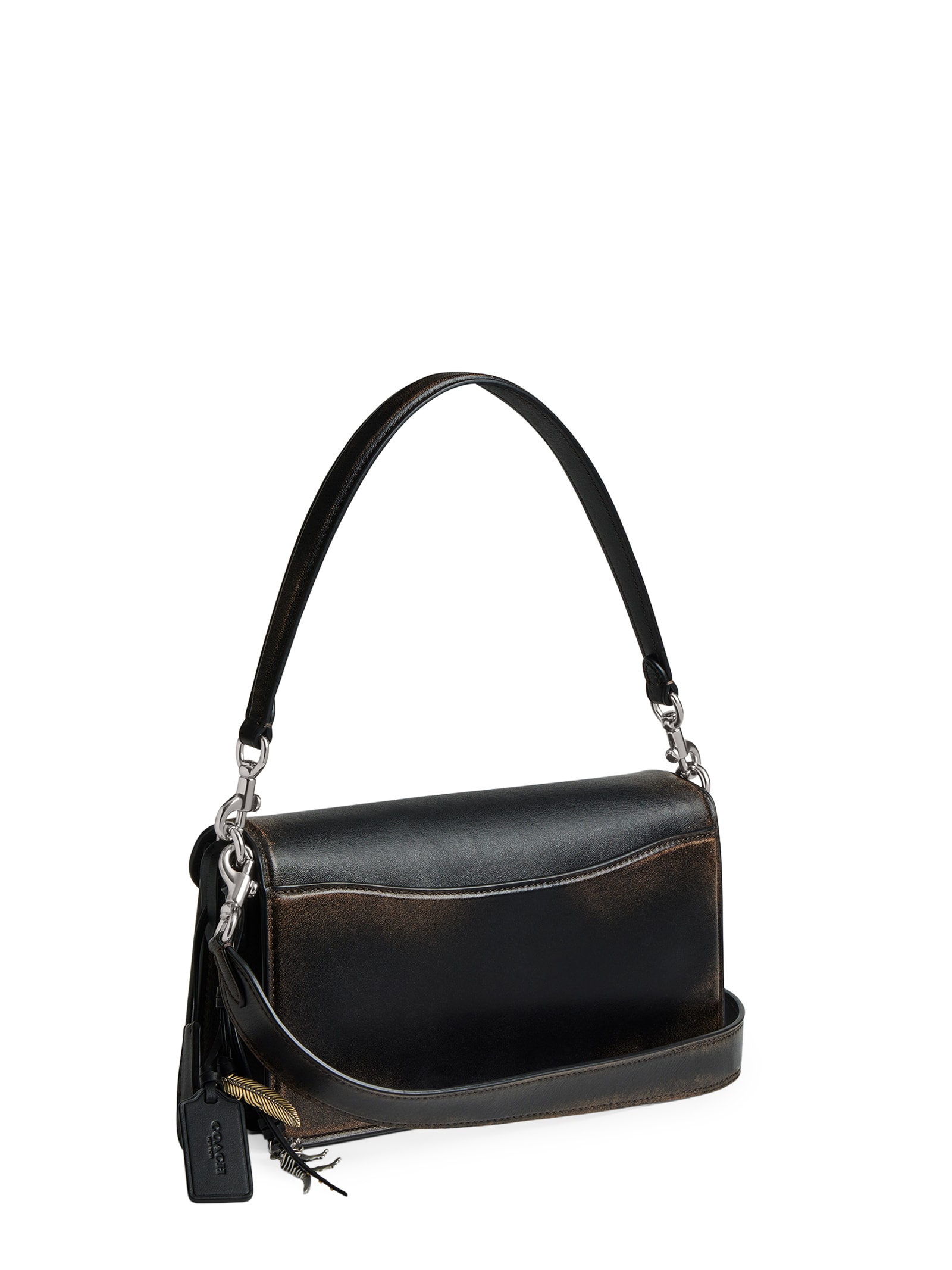 Bolsa Feminina Tabby Shoulder Loved Leather With Quilting Marrom Coach