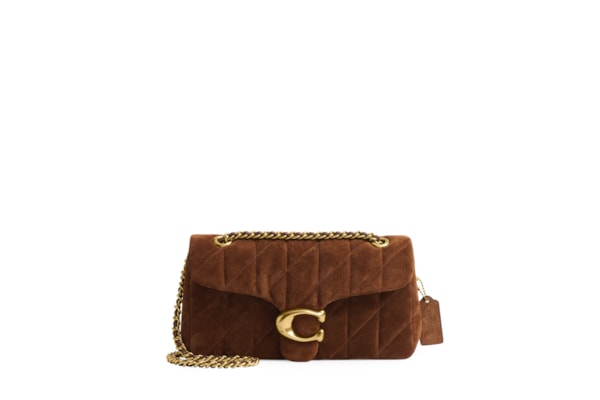 Bolsa Feminina Tabby Shoulder With Quilting Suede 26 - Marrom