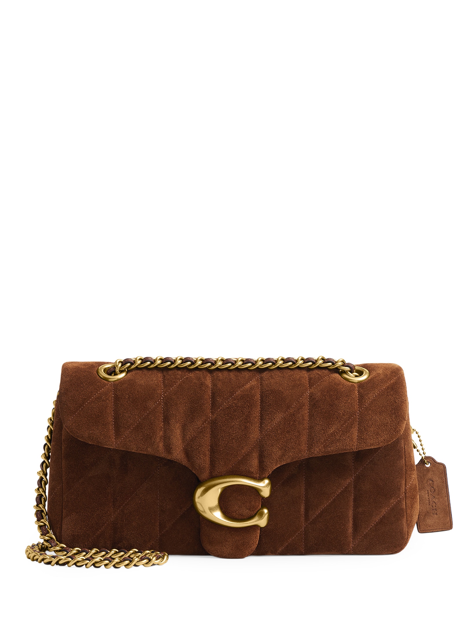Bolsa Feminina Tabby Shoulder With Quilting Suede 26 – Marrom Coach