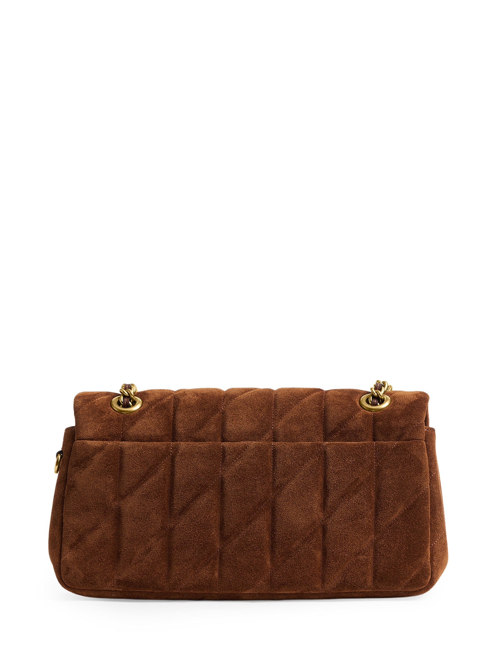Bolsa Feminina Tabby Shoulder With Quilting Suede 26 – Marrom Coach