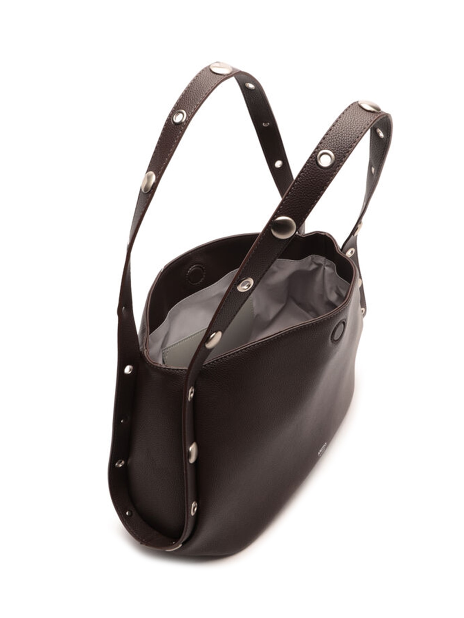 Bolsa Feminina Tachas Metálicas Marrom Arezzo