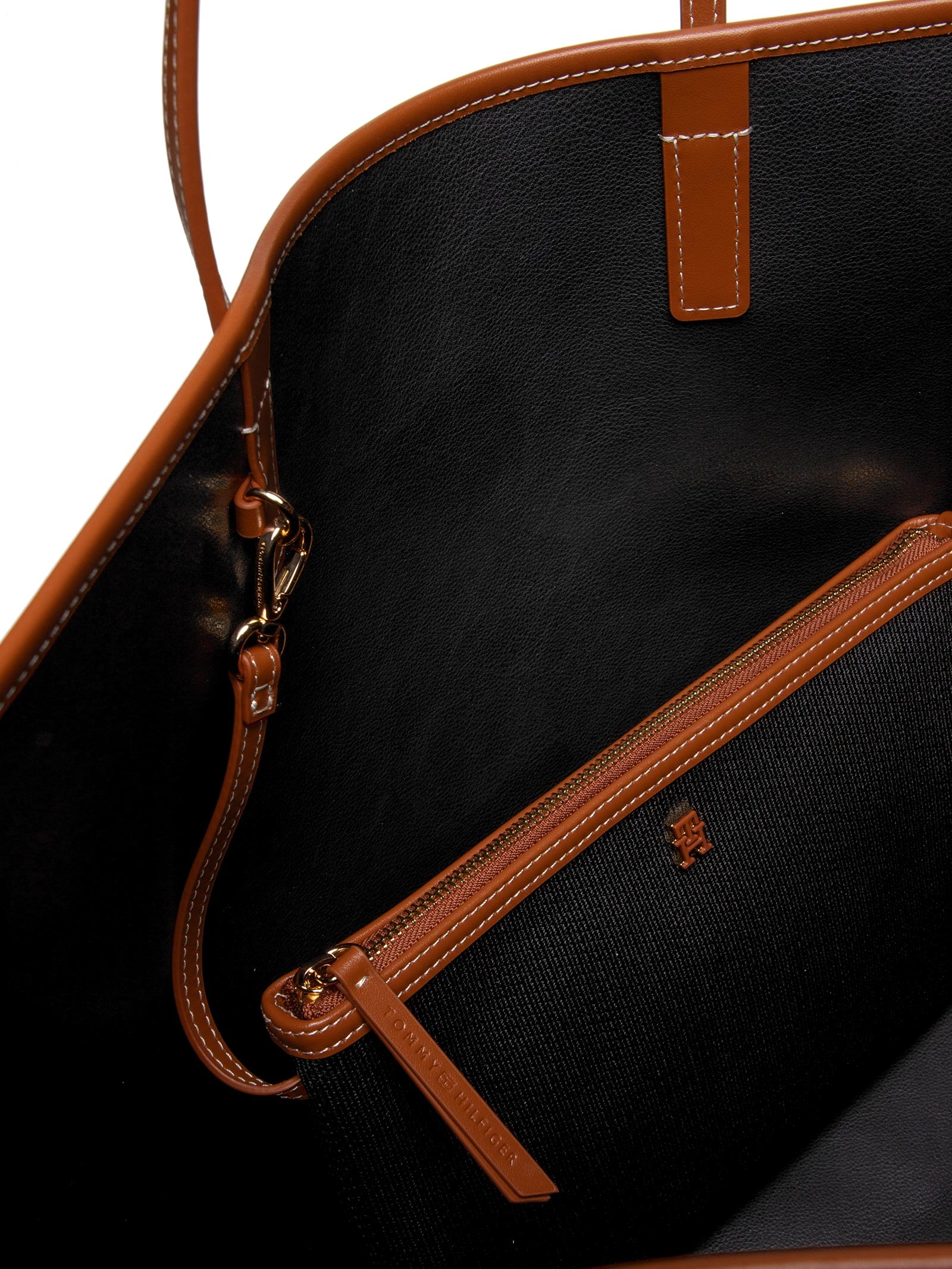 Bolsa Feminina Th Monoplay Maxi Tote Preto Tommy Hilfiger