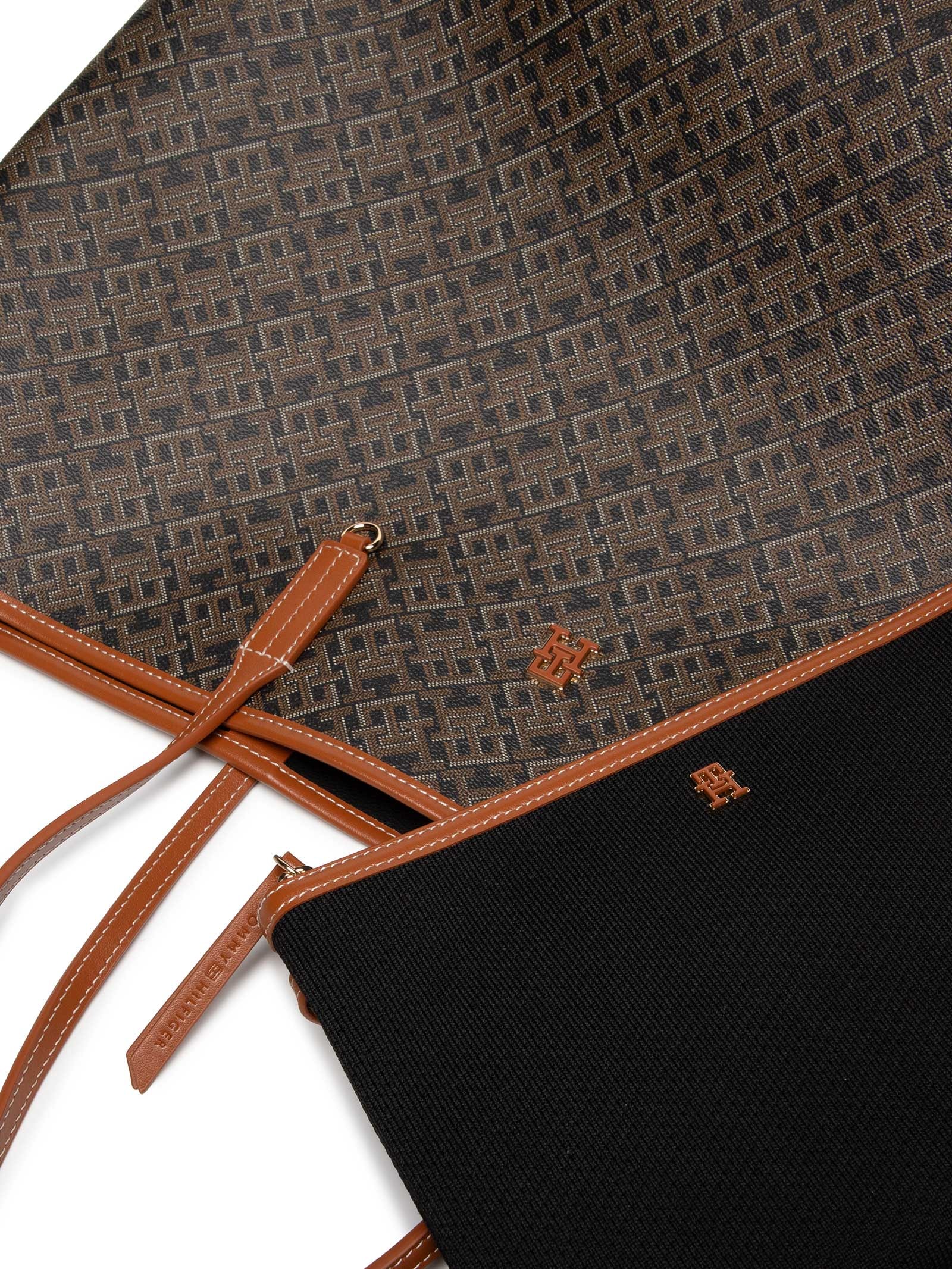 Bolsa Feminina Th Monoplay Maxi Tote Preto Tommy Hilfiger