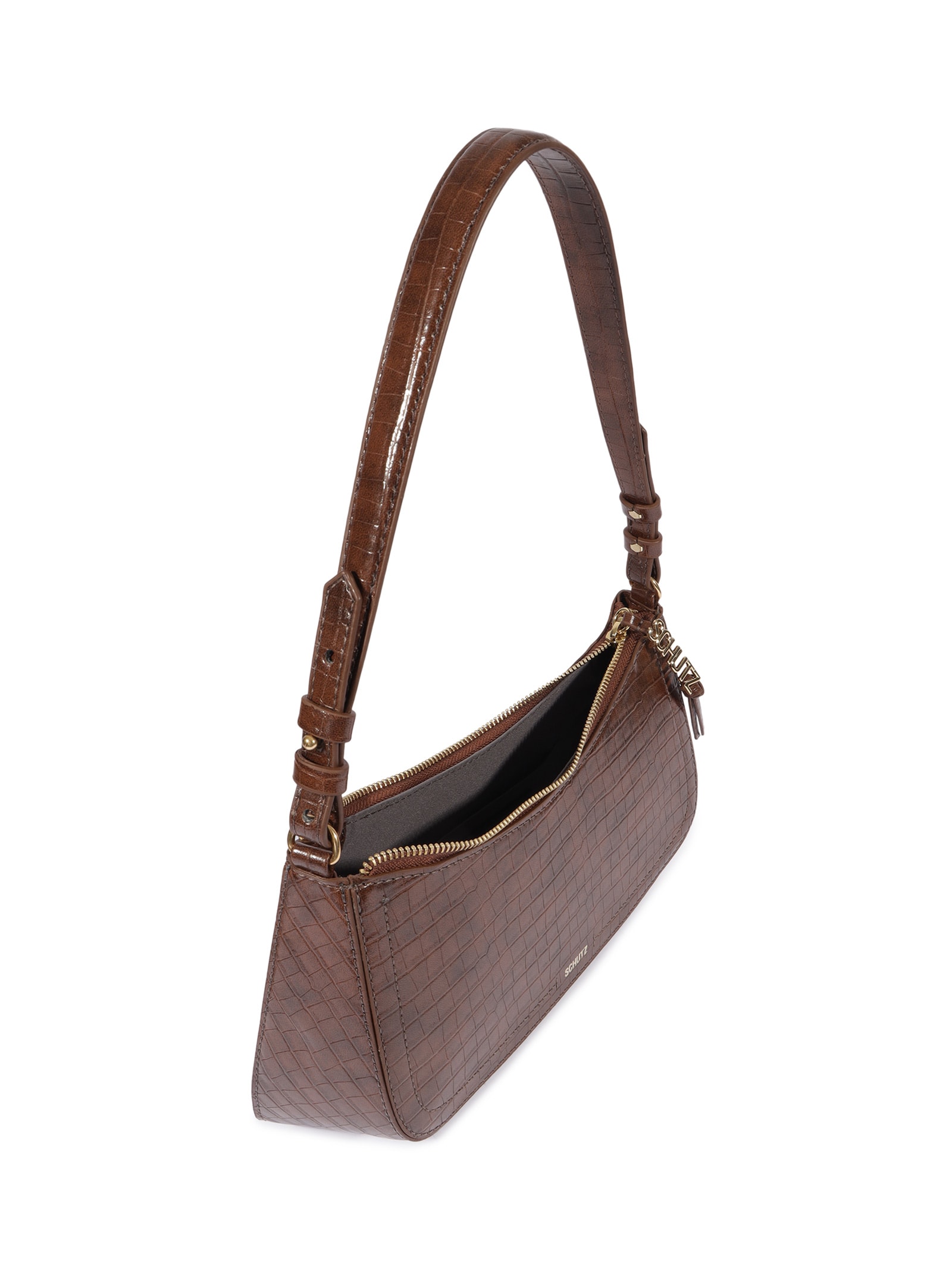 Bolsa Feminina Tina Shoulder Média Marrom Schutz