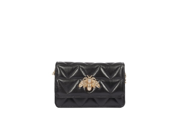 Bolsa Feminina Tiracolo 4Grls Believe Pequena Couro - Preto