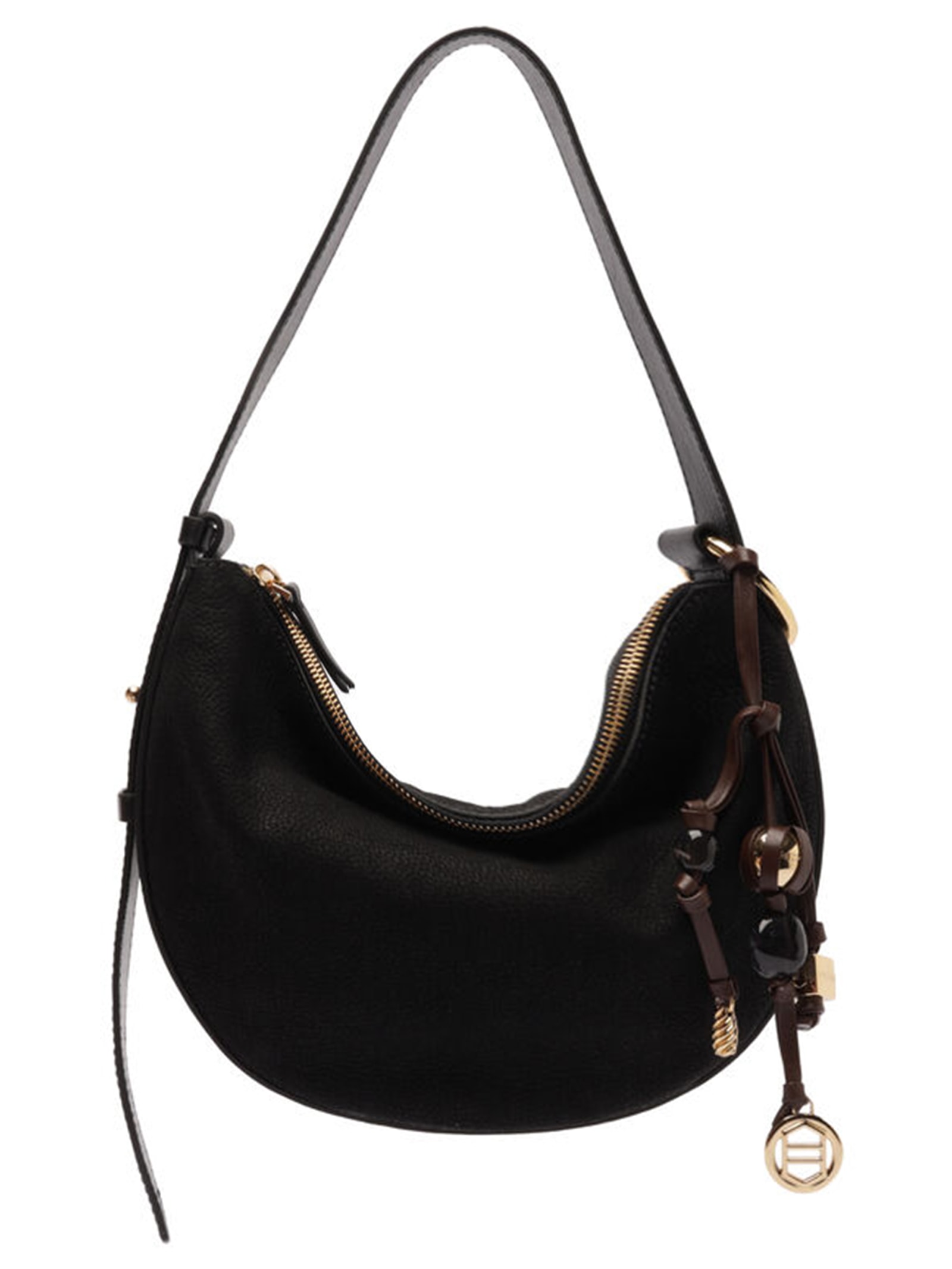 Bolsa Feminina Tiracolo Acamurçada Média Bag Charm Bege Arezzo