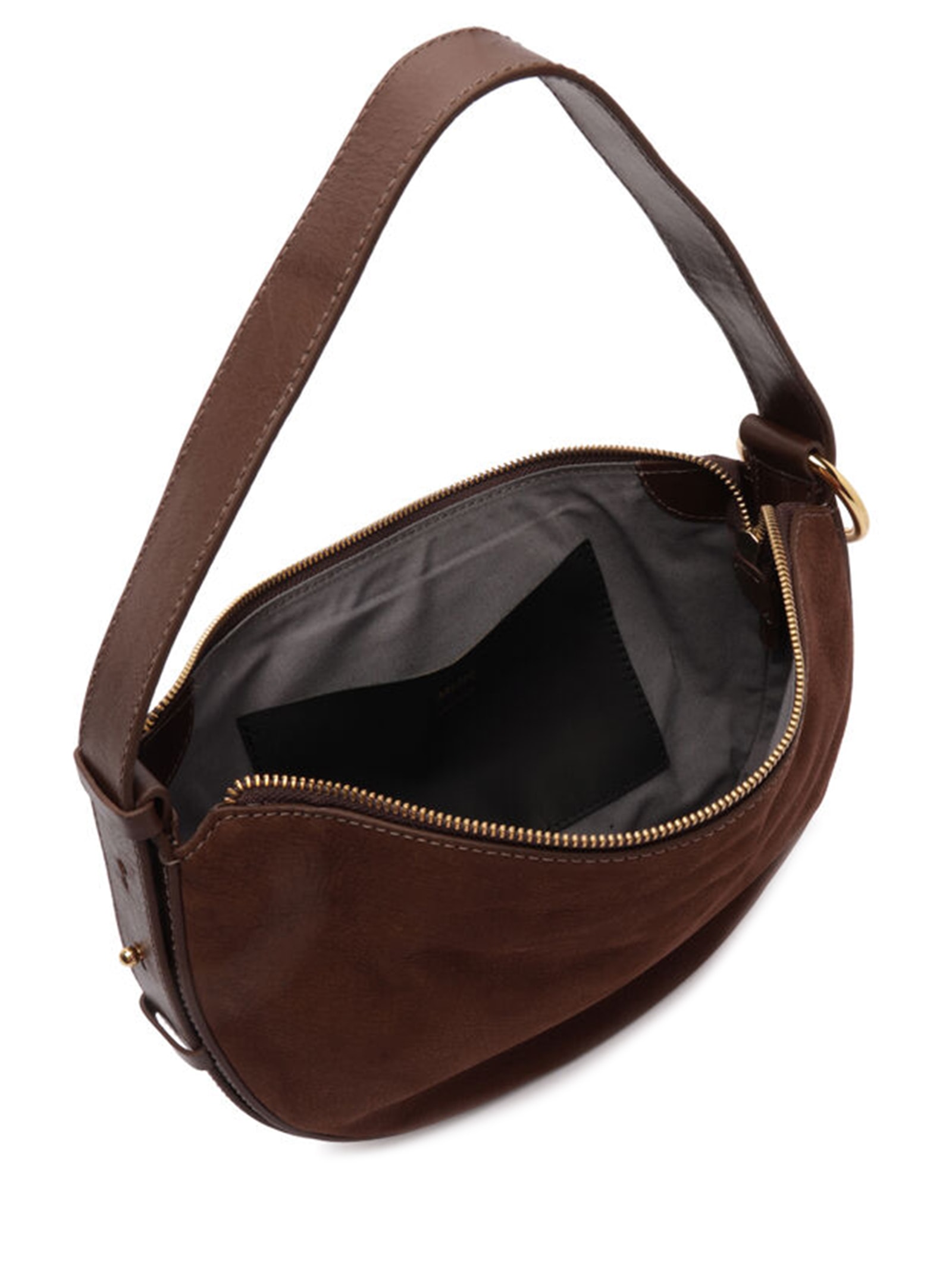 Bolsa Feminina Tiracolo Acamurçada Média Bag Charm Marrom Arezzo