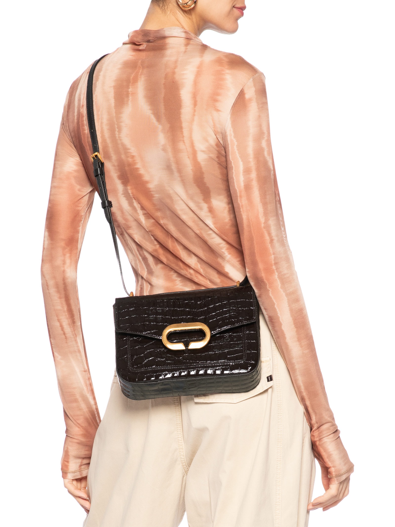 Bolsa Feminina Tiracolo Beatriz Média Marrom Vicenza