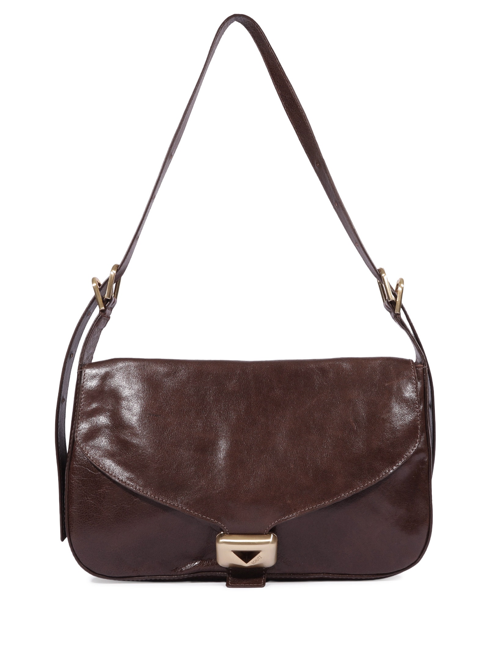 Bolsa Feminina Tiracolo Broken Leather Marrom Schutz