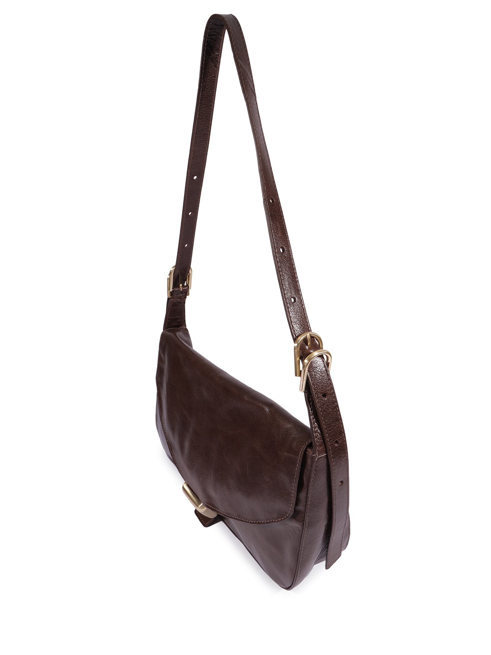 Bolsa Feminina Tiracolo Broken Leather Marrom Schutz