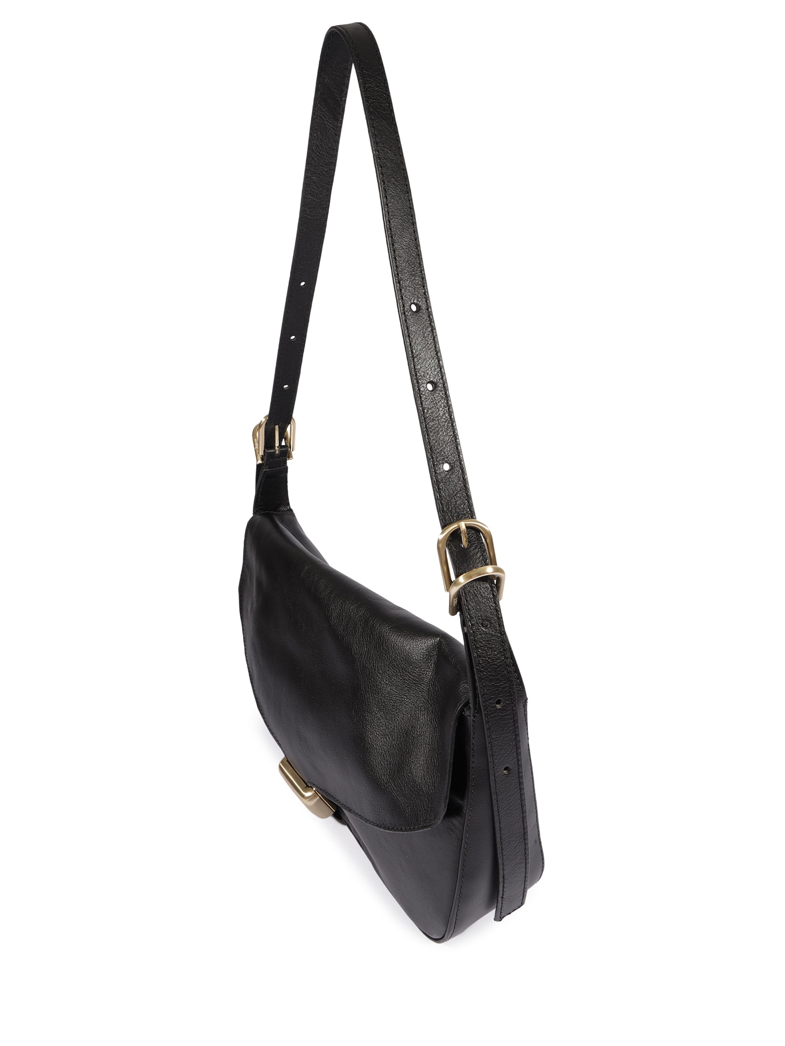 Bolsa Feminina Tiracolo Broken Leather Preto Schutz