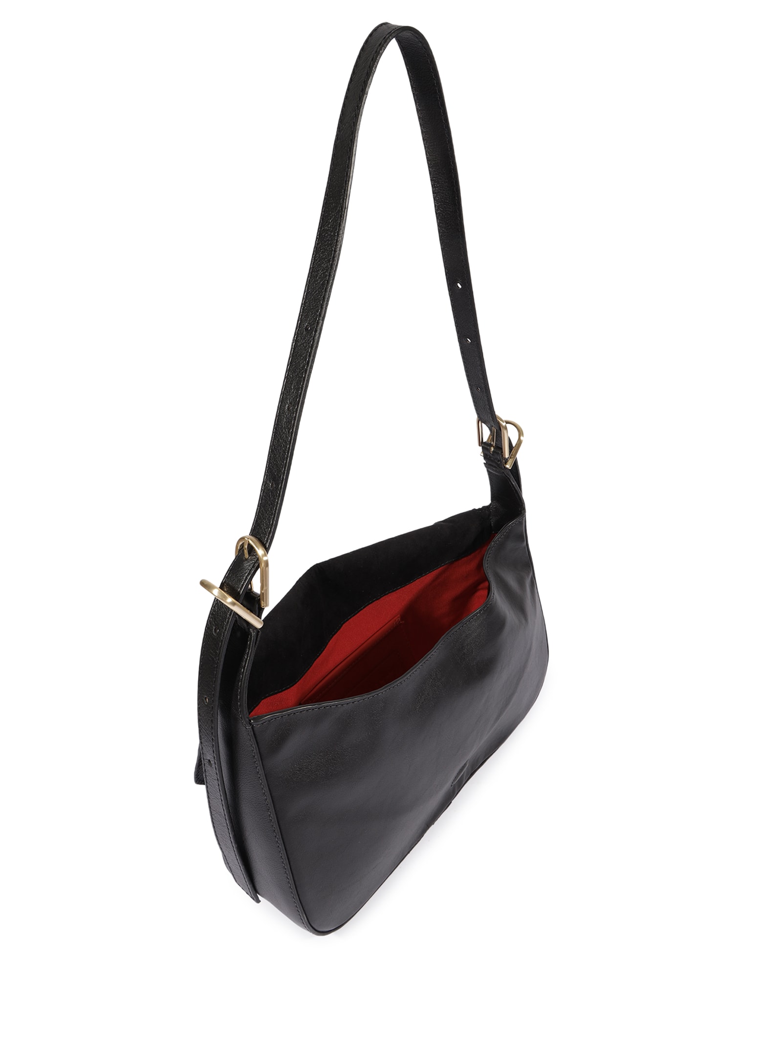 Bolsa Feminina Tiracolo Broken Leather Preto Schutz