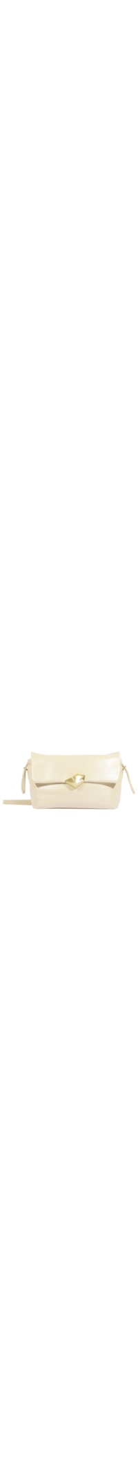 Bolsa Feminina Tiracolo Bubble Couro - Branco
