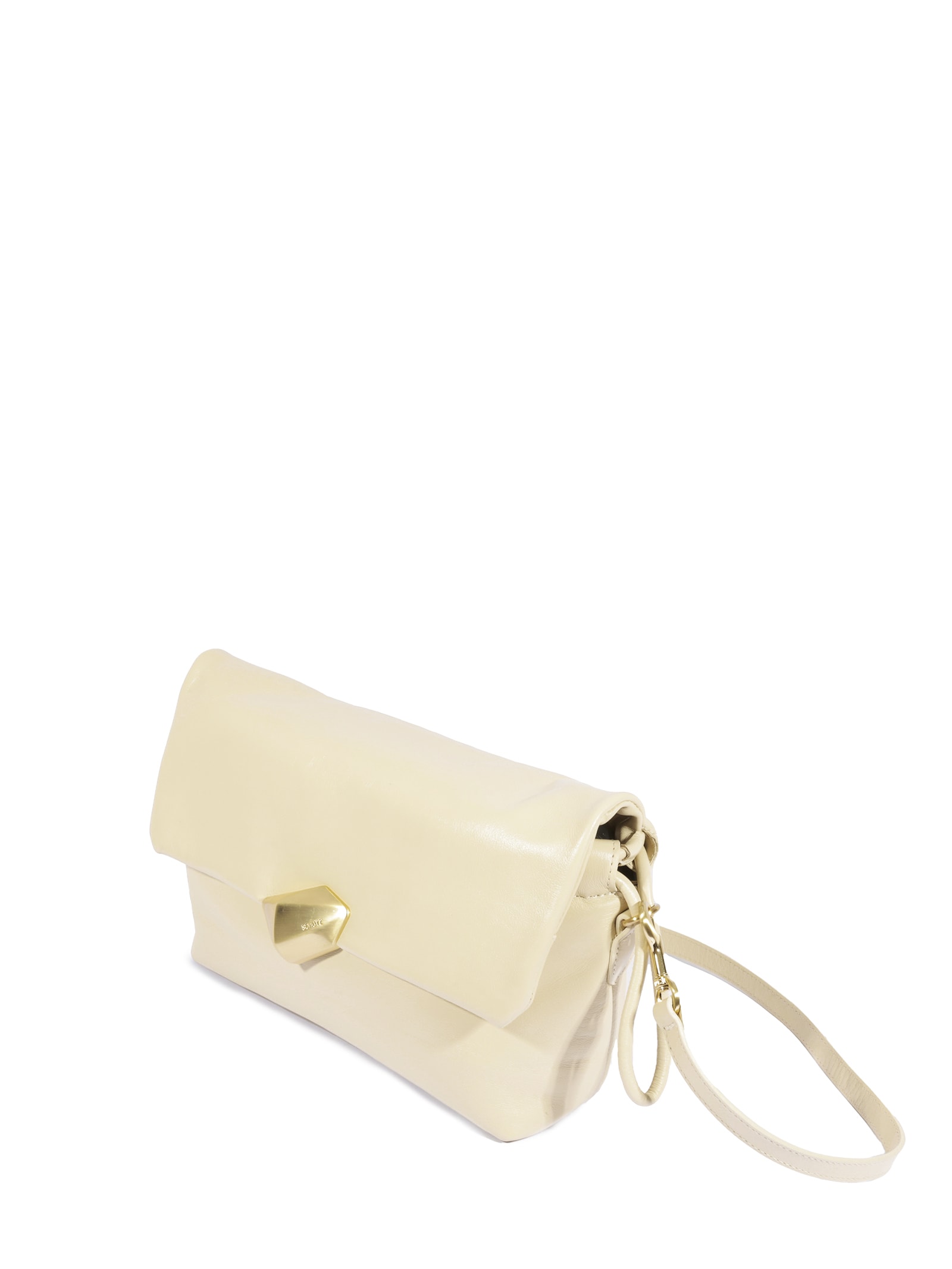 Bolsa Feminina Tiracolo Bubble Couro Branco Schutz