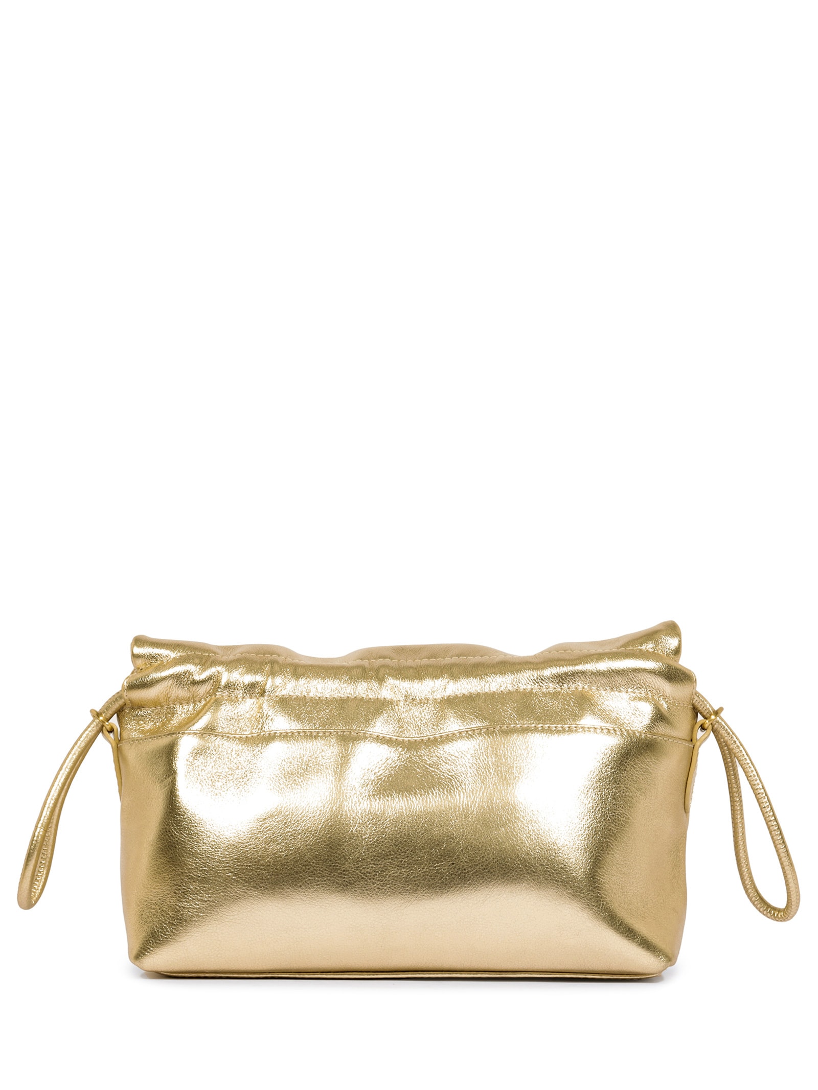 Bolsa Feminina Tiracolo Bubble Couro Dourado Schutz
