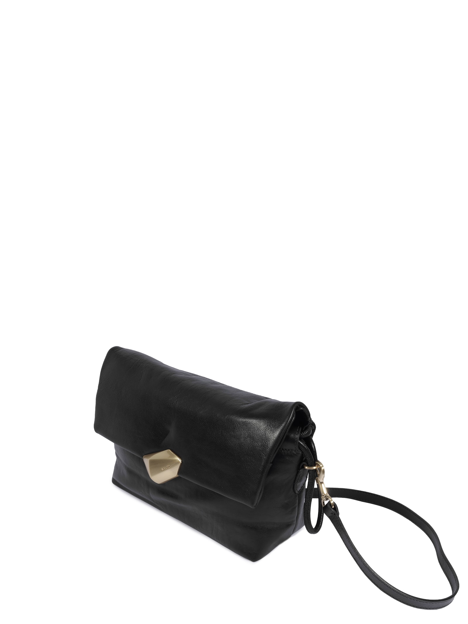 Bolsa Feminina Tiracolo Bubble Couro Preto Schutz