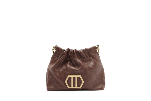 Bolsa Feminina Tiracolo Couro Esther Pequena - Marrom