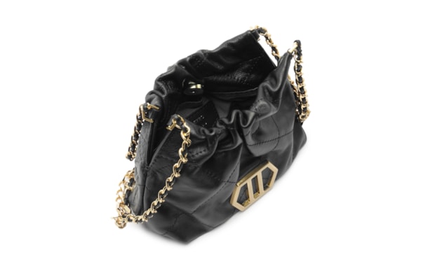 Bolsa Feminina Tiracolo Couro Esther Pequena - Preto