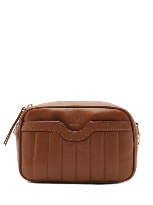 Bolsa Feminina Tiracolo Couro Francine Pequena – Marrom