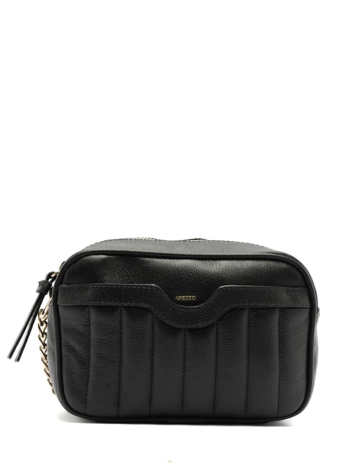 Bolsa Feminina Tiracolo Couro Francine Pequena – Preto