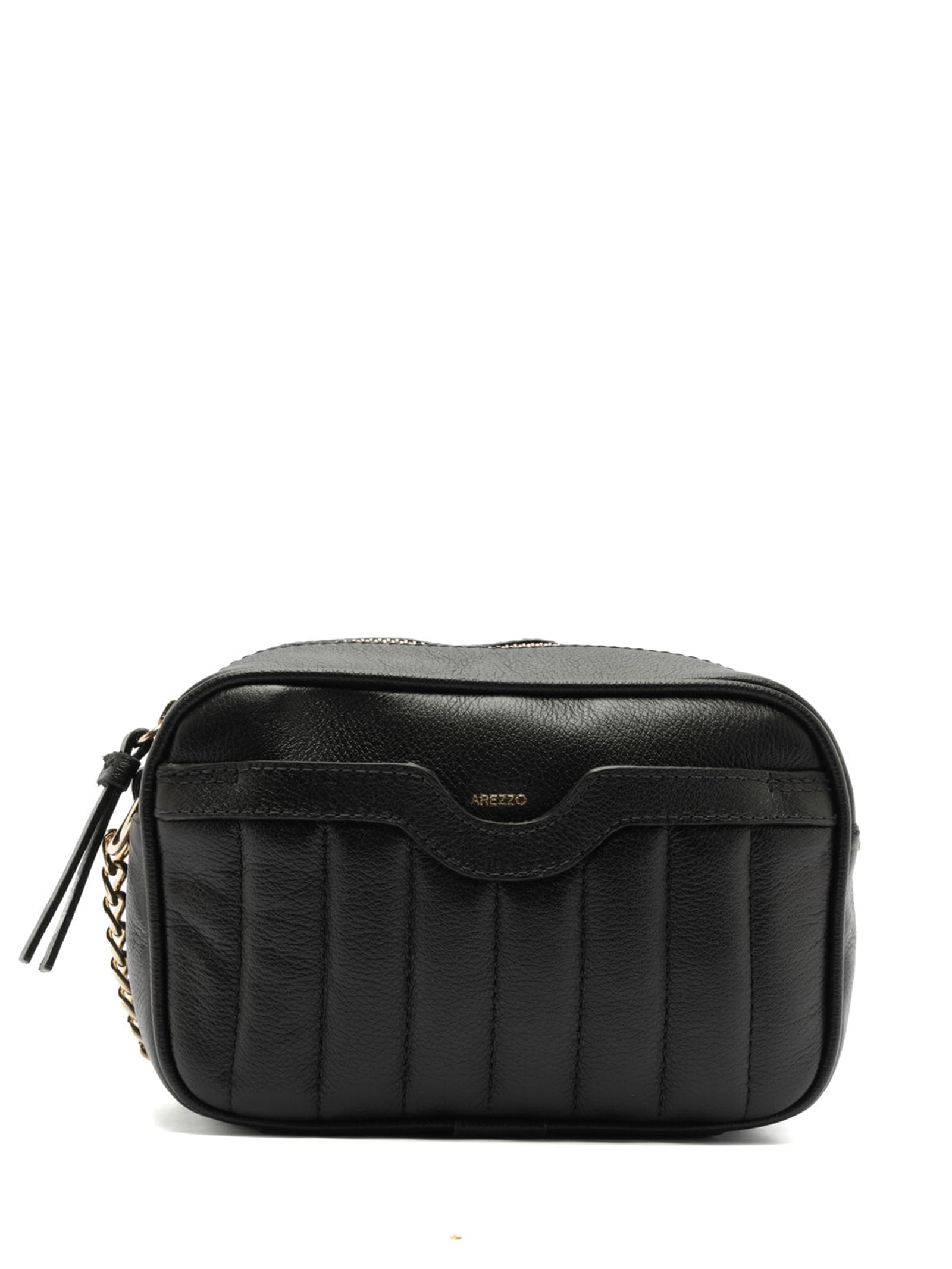 Bolsa Feminina Tiracolo Couro Francine Pequena Preto Arezzo