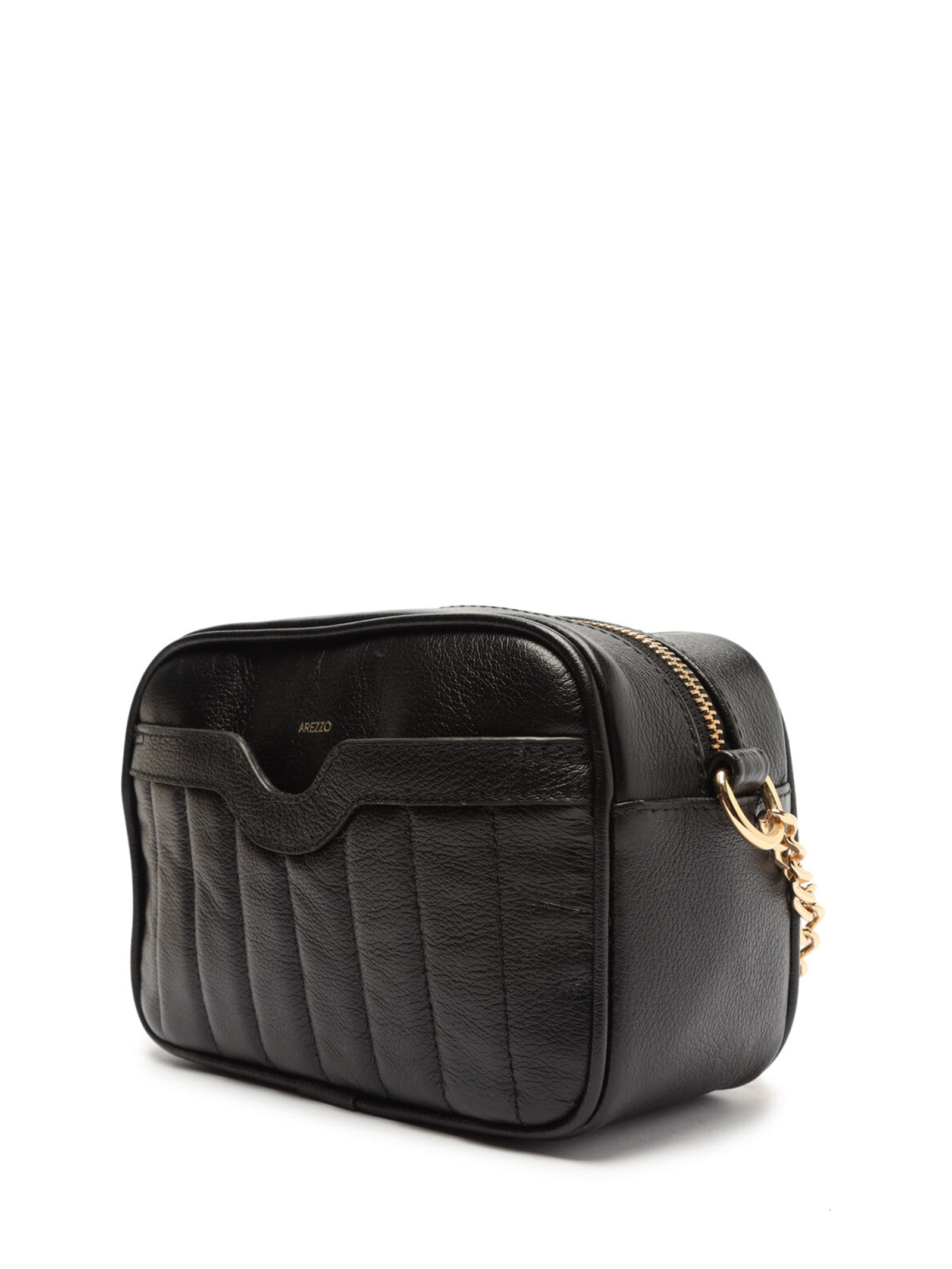 Bolsa Feminina Tiracolo Couro Francine Pequena Preto Arezzo