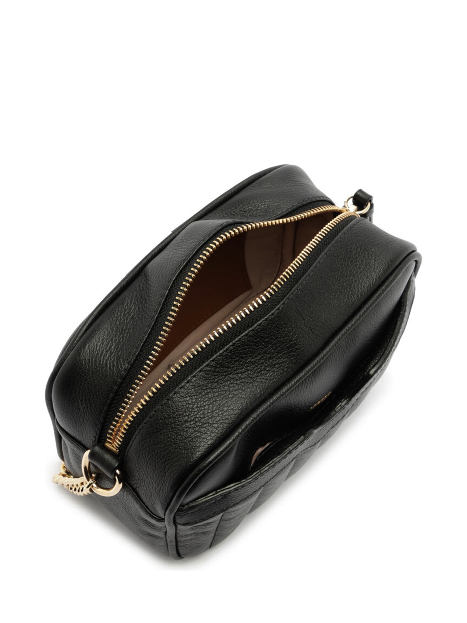 Bolsa Feminina Tiracolo Couro Francine Pequena Preto Arezzo