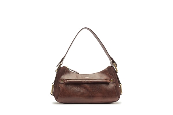 Bolsa Feminina Tiracolo Couro Gretha Média - Marrom