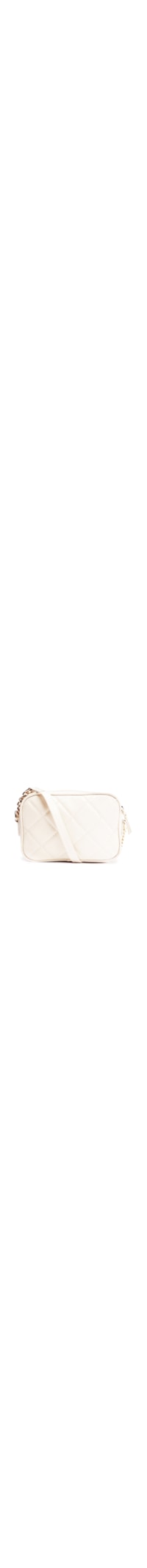 Bolsa Feminina Tiracolo Couro Matelassê Gab Pequena - Off White
