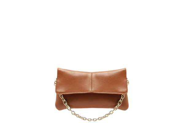 Bolsa Feminina Tiracolo Couro Média Corrente - Marrom