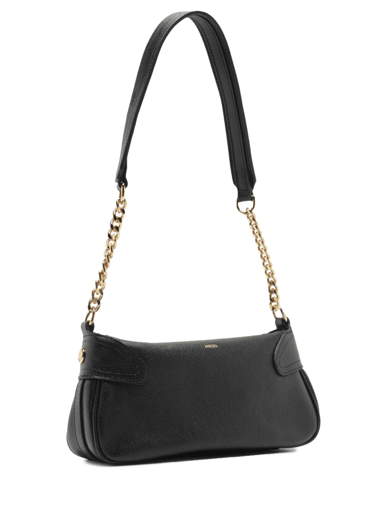 Bolsa Feminina Tiracolo Couro Média Corrente Preto Arezzo