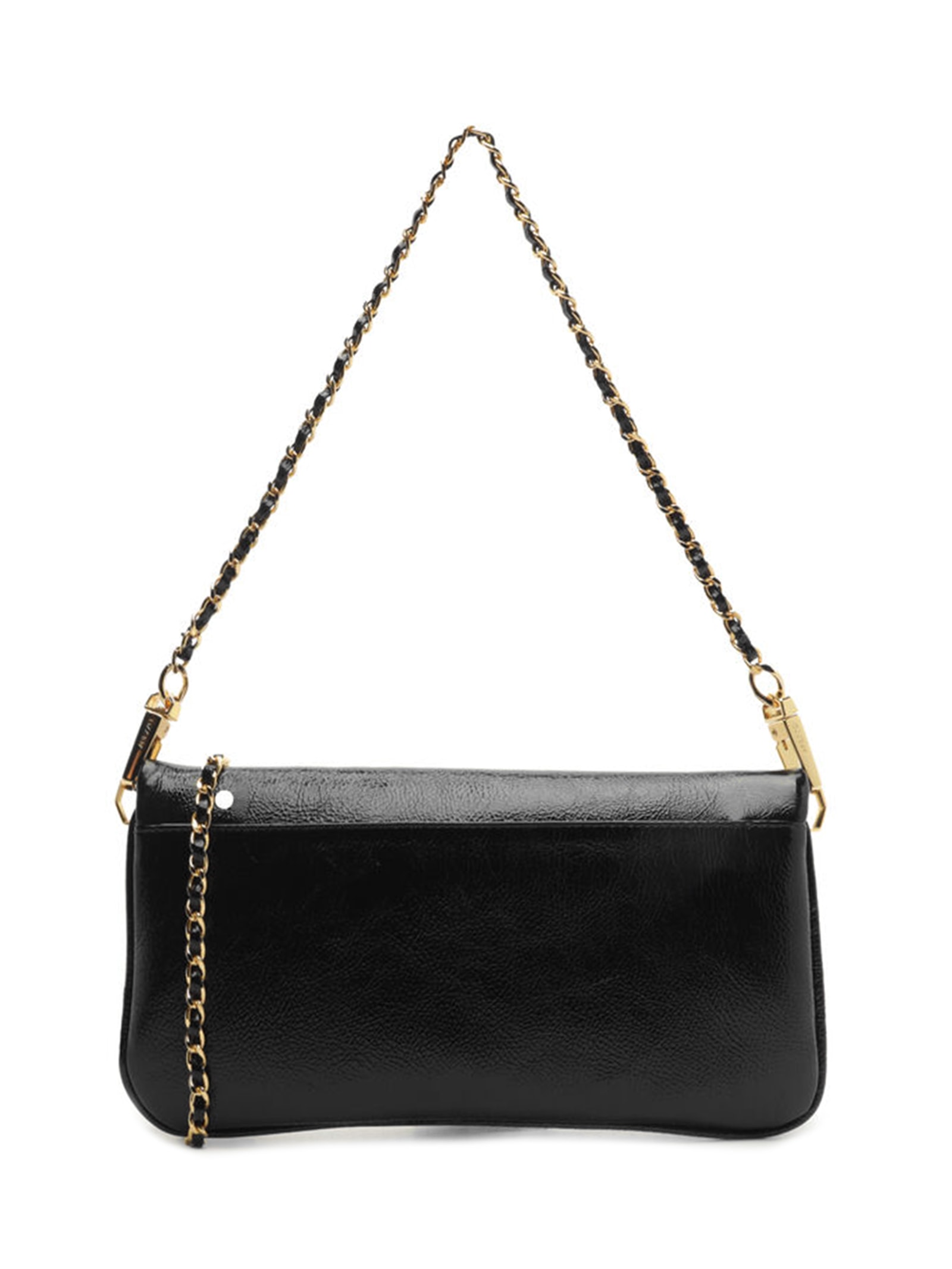 Bolsa Feminina Tiracolo Couro Média Dobrável Preto Arezzo
