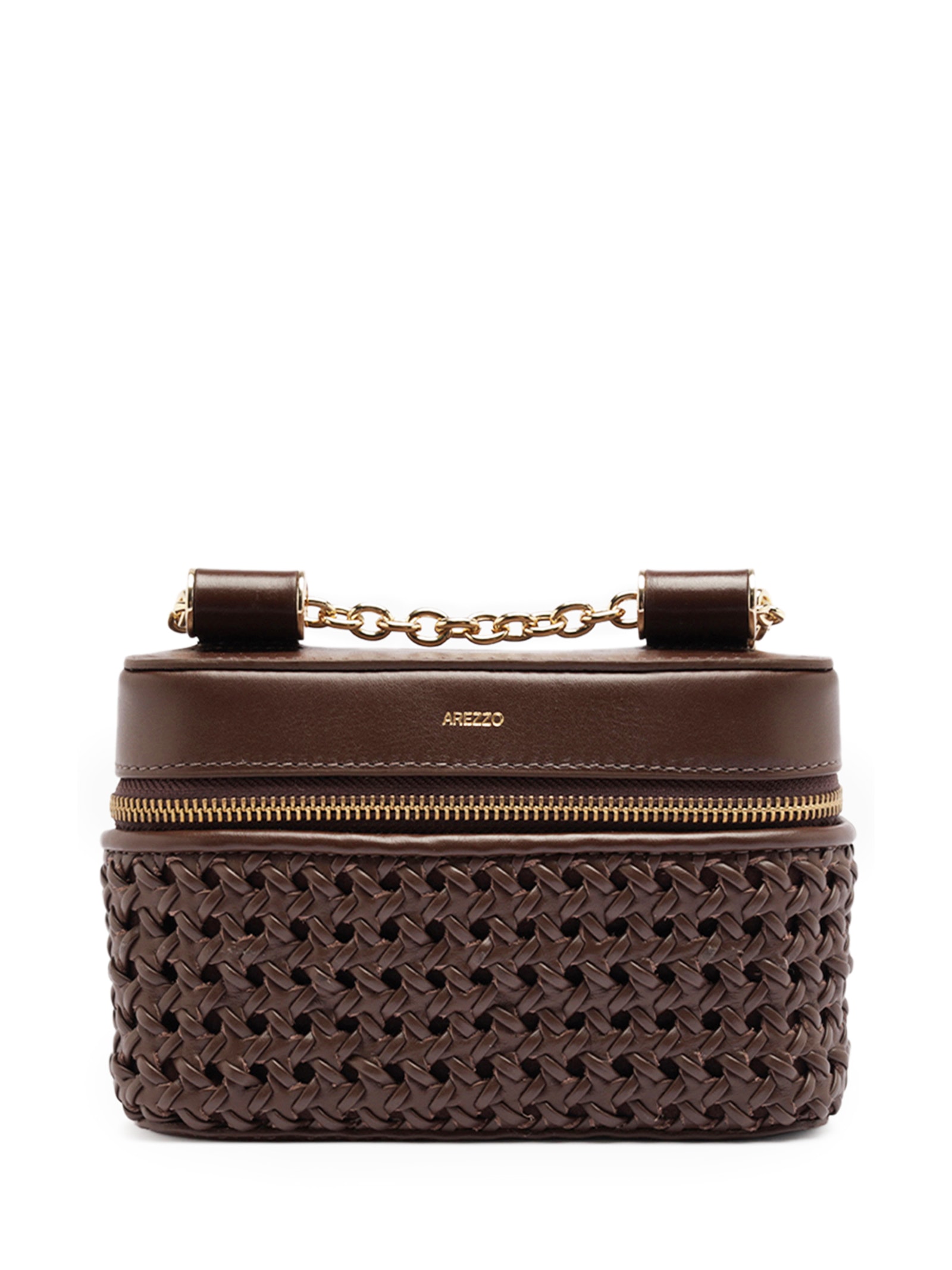 Bolsa Feminina Tiracolo Couro Média Marrom Arezzo