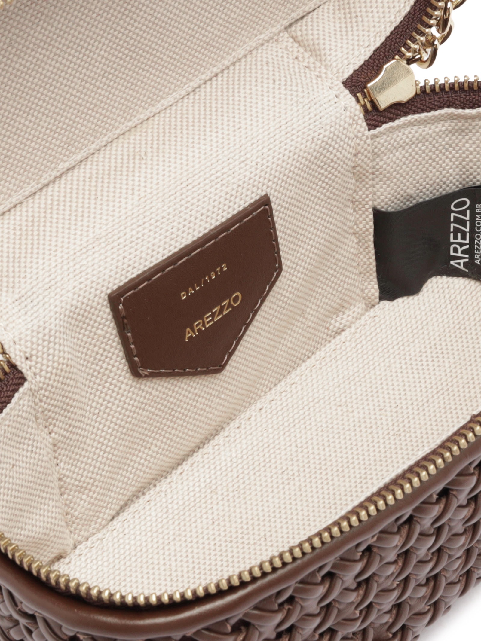 Bolsa Feminina Tiracolo Couro Média Marrom Arezzo