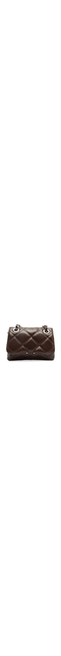 Bolsa Feminina Tiracolo Couro Mizz Pequena - Marrom