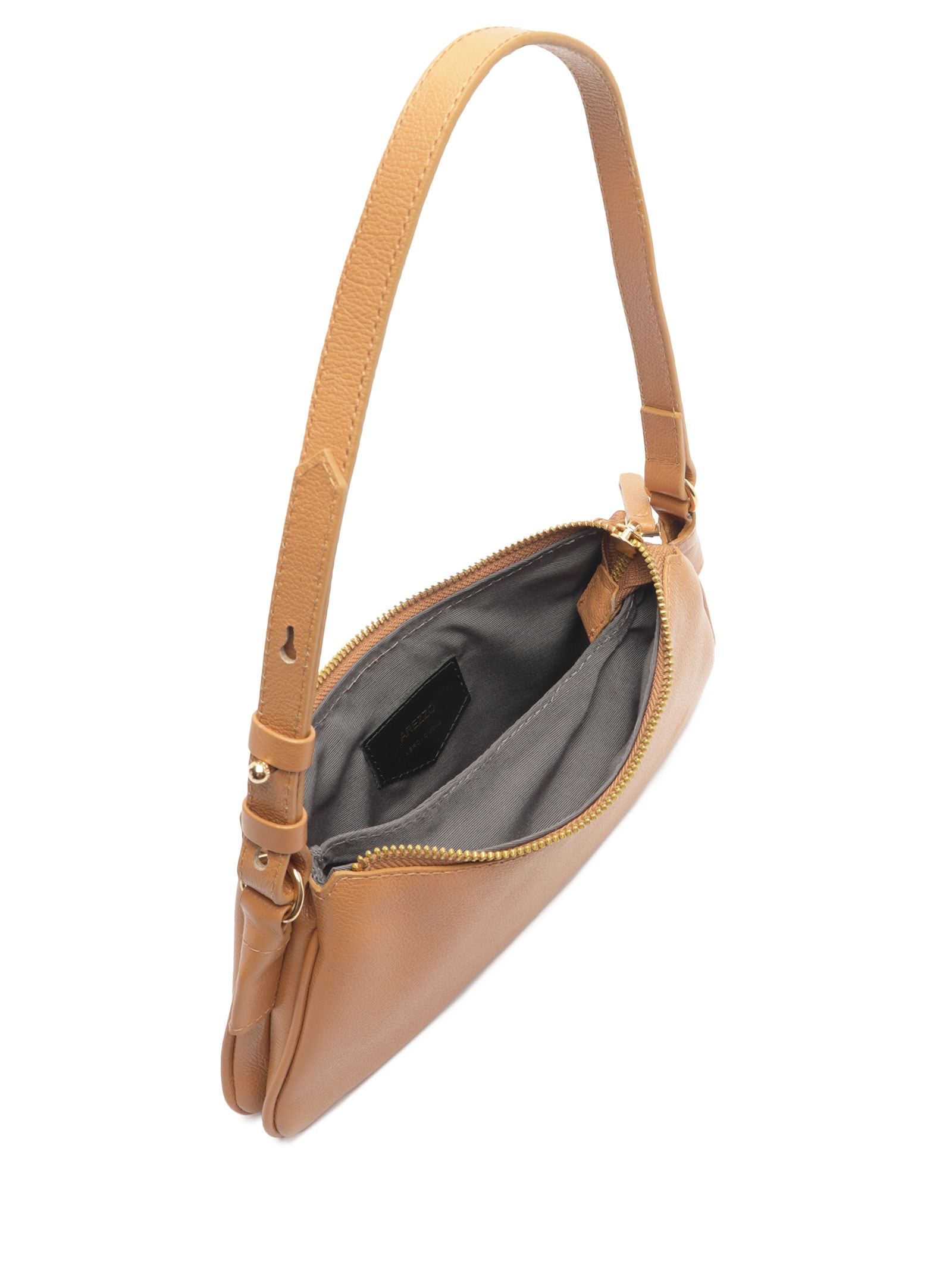 Bolsa Feminina Tiracolo Couro Pequena Marrom Arezzo