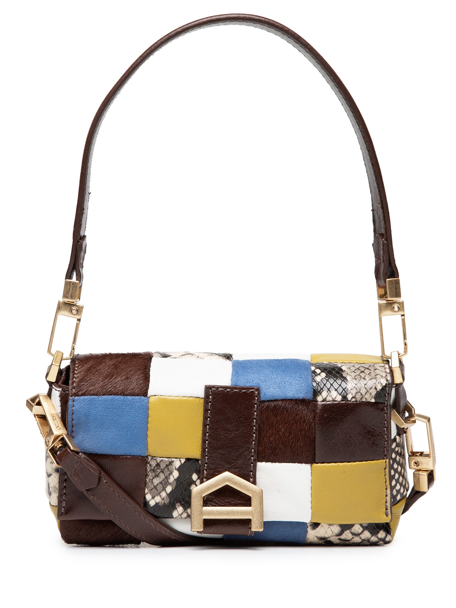 Bolsa Feminina Tiracolo Couro Pequena Marrom Arezzo