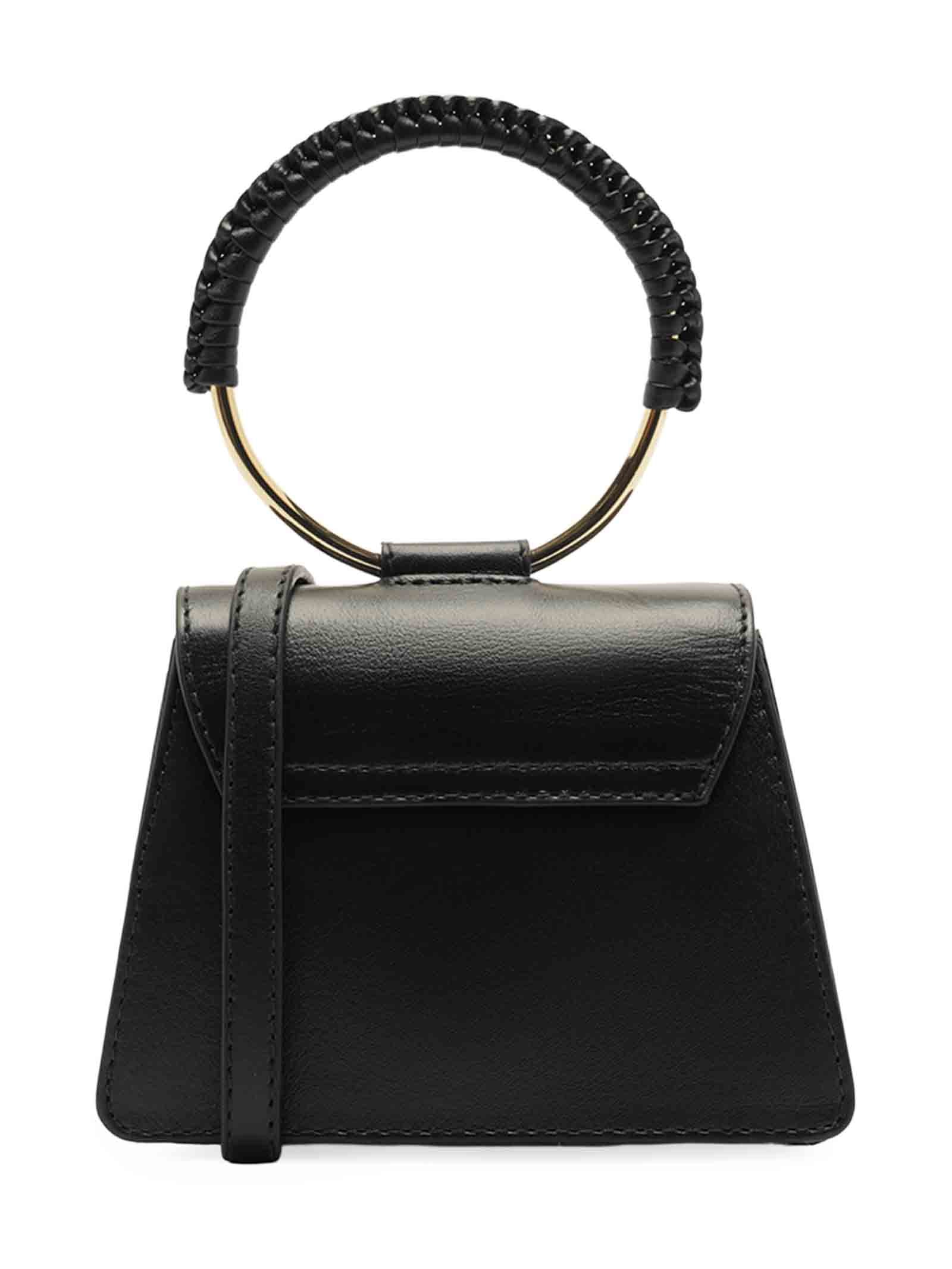 Bolsa Feminina Tiracolo Couro Pequena Preto Arezzo