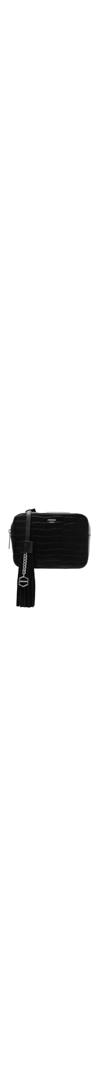 Bolsa Feminina Tiracolo Croco Pequena Barbicacho - Preto