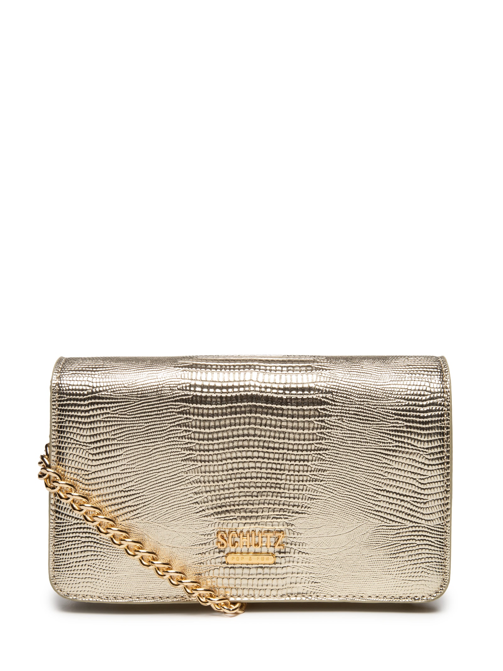 Bolsa Feminina Tiracolo Crossbody Sophia Pequena Dourado Schutz