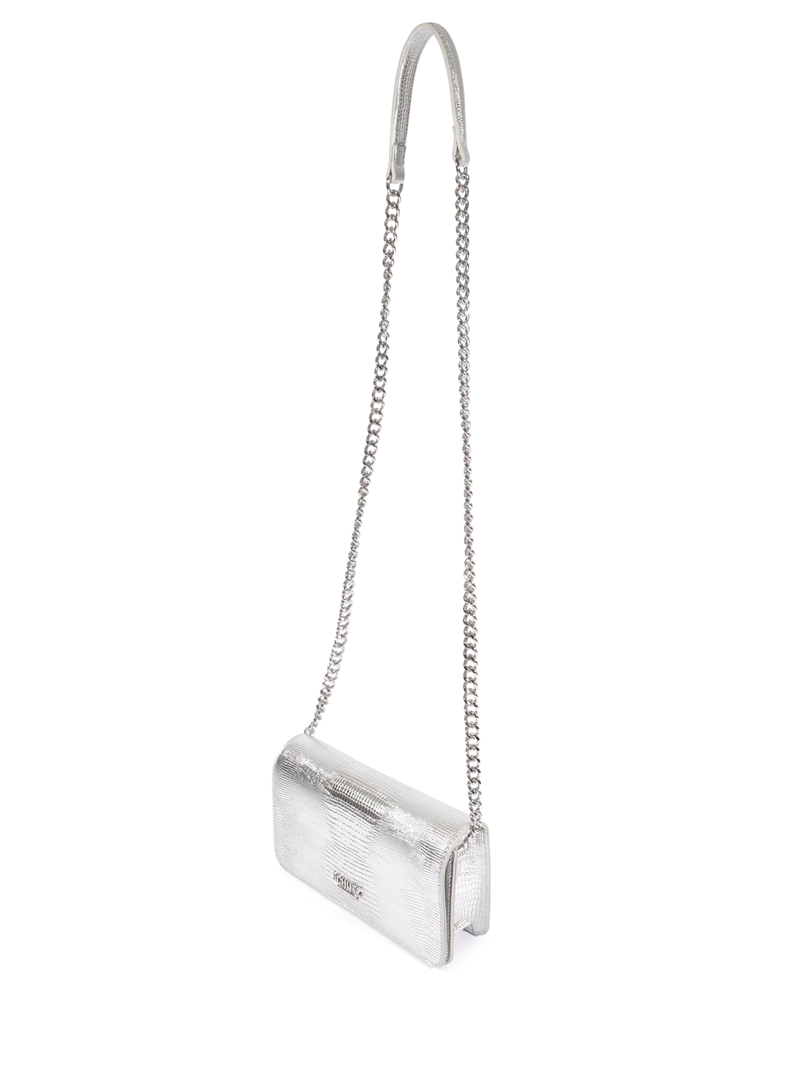 Bolsa Feminina Tiracolo Crossbody Sophia Pequena Prateado Schutz